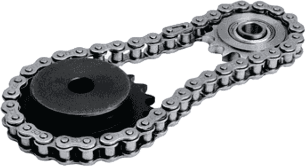Roller chain drive